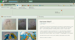 Desktop Screenshot of littlemisssmurfette.deviantart.com