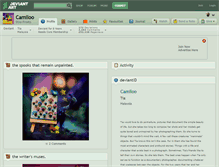 Tablet Screenshot of camiloo.deviantart.com
