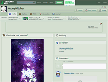 Tablet Screenshot of moonywitcher.deviantart.com