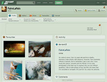 Tablet Screenshot of fairelapaix.deviantart.com