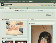 Tablet Screenshot of foreverderek.deviantart.com