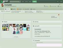 Tablet Screenshot of firefly8083.deviantart.com