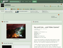 Tablet Screenshot of ladykara.deviantart.com