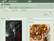 Tablet Screenshot of christalisee.deviantart.com