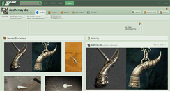 Desktop Screenshot of death-may-die.deviantart.com