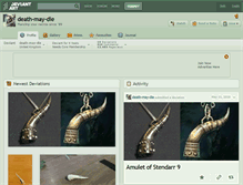 Tablet Screenshot of death-may-die.deviantart.com