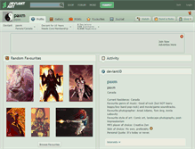 Tablet Screenshot of paxm.deviantart.com