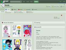 Tablet Screenshot of lianoia.deviantart.com