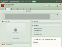 Tablet Screenshot of fabricepoussin.deviantart.com