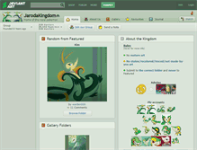 Tablet Screenshot of jarodakingdom.deviantart.com