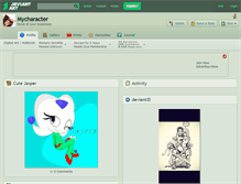 Tablet Screenshot of mycharacter.deviantart.com