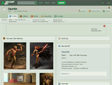 Tablet Screenshot of gauntle.deviantart.com