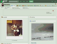 Tablet Screenshot of barcarola.deviantart.com