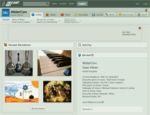 Tablet Screenshot of mistercow.deviantart.com