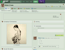 Tablet Screenshot of mister-cruea.deviantart.com