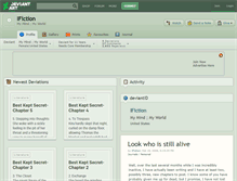 Tablet Screenshot of ifiction.deviantart.com