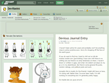 Tablet Screenshot of devilia666.deviantart.com