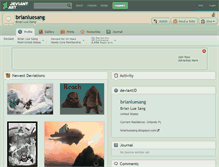 Tablet Screenshot of brianluesang.deviantart.com