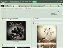 Tablet Screenshot of darkgrove.deviantart.com