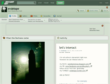 Tablet Screenshot of endekape.deviantart.com