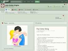 Tablet Screenshot of lady-golden-engine.deviantart.com