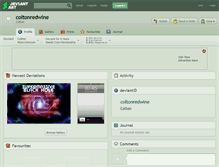 Tablet Screenshot of coltonredwine.deviantart.com