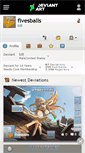 Mobile Screenshot of fivesballs.deviantart.com