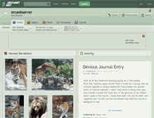 Tablet Screenshot of orcaobserver.deviantart.com