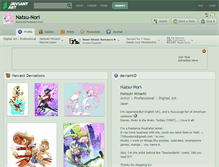 Tablet Screenshot of natsu-nori.deviantart.com