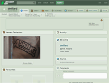 Tablet Screenshot of dmillard.deviantart.com