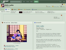 Tablet Screenshot of mistic-ladies.deviantart.com