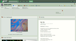 Desktop Screenshot of dead-cookie.deviantart.com