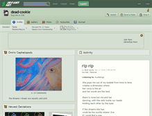 Tablet Screenshot of dead-cookie.deviantart.com