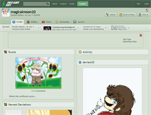 Tablet Screenshot of magicalmoon20.deviantart.com