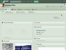 Tablet Screenshot of belladona-fairy.deviantart.com