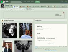 Tablet Screenshot of fluid1000.deviantart.com