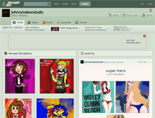 Tablet Screenshot of johnnylodeonstudio.deviantart.com