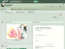 Tablet Screenshot of nicexkisses.deviantart.com