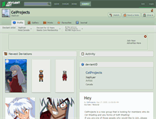Tablet Screenshot of celprojects.deviantart.com