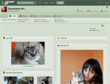 Tablet Screenshot of dynamene-art.deviantart.com