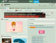 Tablet Screenshot of angelkittin.deviantart.com