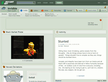 Tablet Screenshot of invisible.deviantart.com