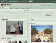 Tablet Screenshot of plaidbuttons.deviantart.com
