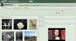 Desktop Screenshot of dragonfly-blue.deviantart.com