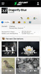 Mobile Screenshot of dragonfly-blue.deviantart.com