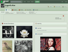 Tablet Screenshot of dragonfly-blue.deviantart.com