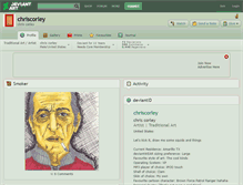 Tablet Screenshot of chriscorley.deviantart.com