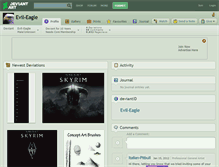 Tablet Screenshot of evil-eagle.deviantart.com