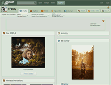 Tablet Screenshot of i-fancy.deviantart.com
