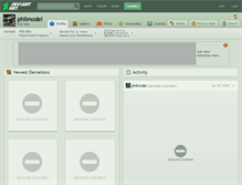 Tablet Screenshot of philmodel.deviantart.com